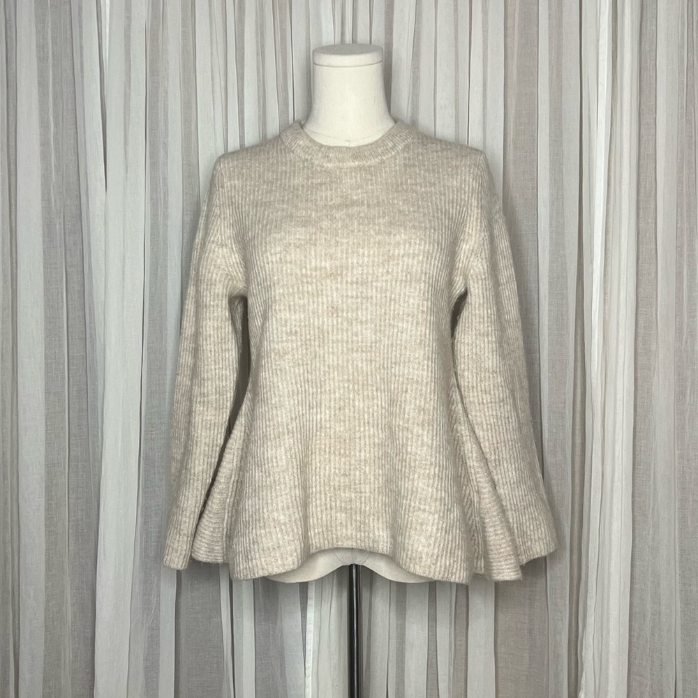 Cos Cream Crew Neck Sweater View 3